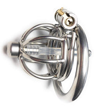 Load image into Gallery viewer, Extreme Male Chastity Device w/Removable Urethra Tube and Anti-Pull Out Protection