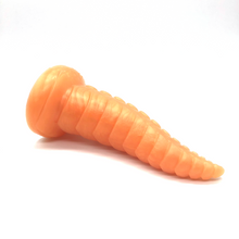Load image into Gallery viewer, Tropical Orange Tentacle - Ultra Platinum Silicone Dildo