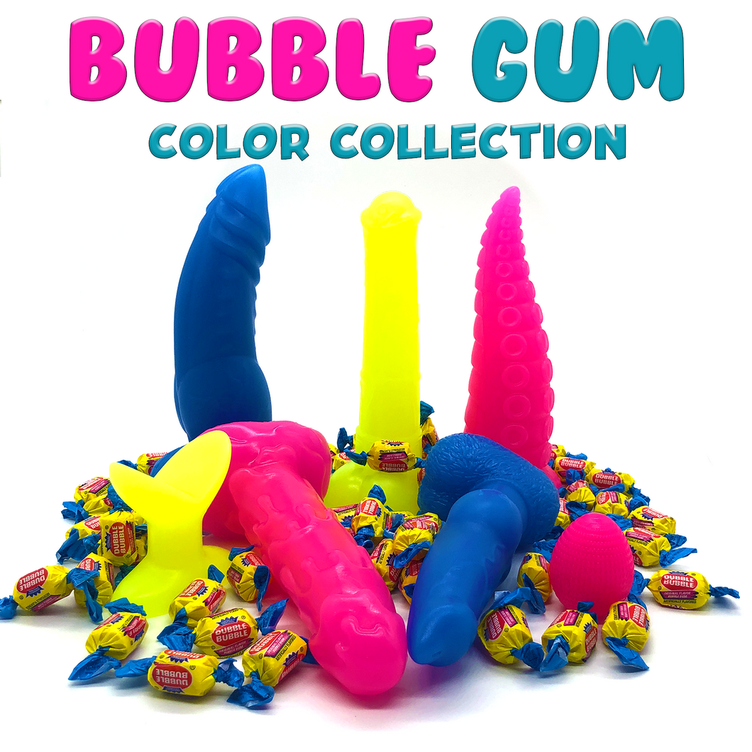 Bubble Gum Collection - Platinum Silicone Dildos