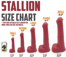 Load image into Gallery viewer, The XL Stallion 14.2&quot; - Platinum Silicone Dildo Horse