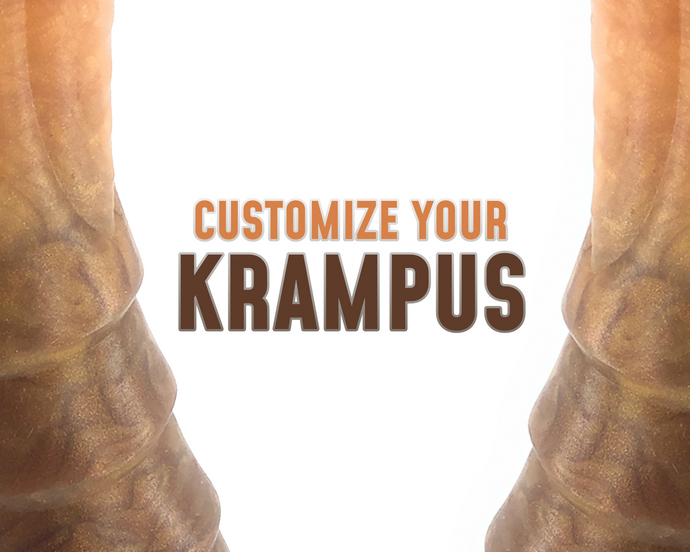 Customize Krampus - Ultra Platinum Silicone Dildo