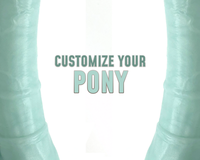 Customize Your Pony - Ultra Platinum Silicone Dildo